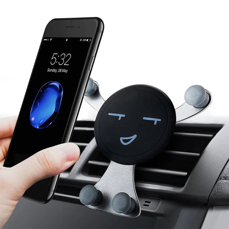 Gravity Car Phone Holder Air Vent Clip Mobile Cell Stand GPS Support For iPhone 12 Pro Max Xiaomi Samsung