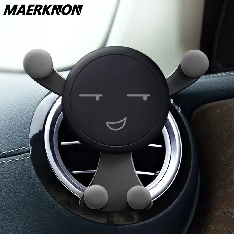Gravity Car Phone Holder Air Vent Clip Mobile Cell Stand GPS Support For iPhone 12 Pro Max Xiaomi Samsung