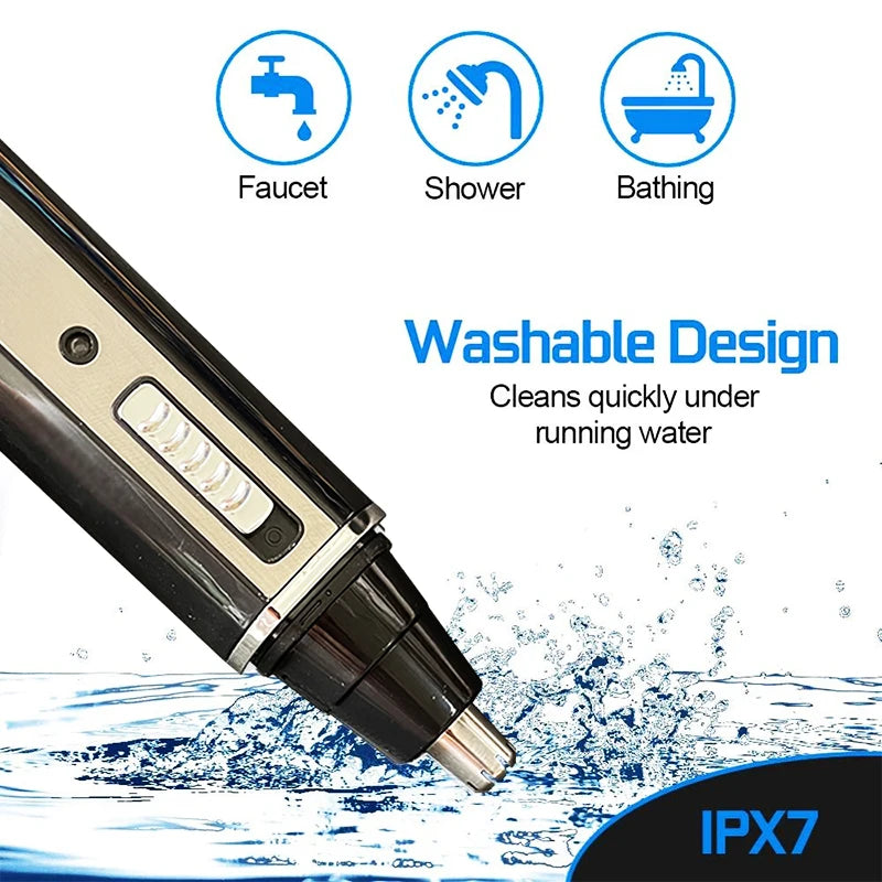 4in1 Rechargeable Nose Trimmer Beard Trimmer for Men Ear Eye Nose - Hair Removal Clean Machine