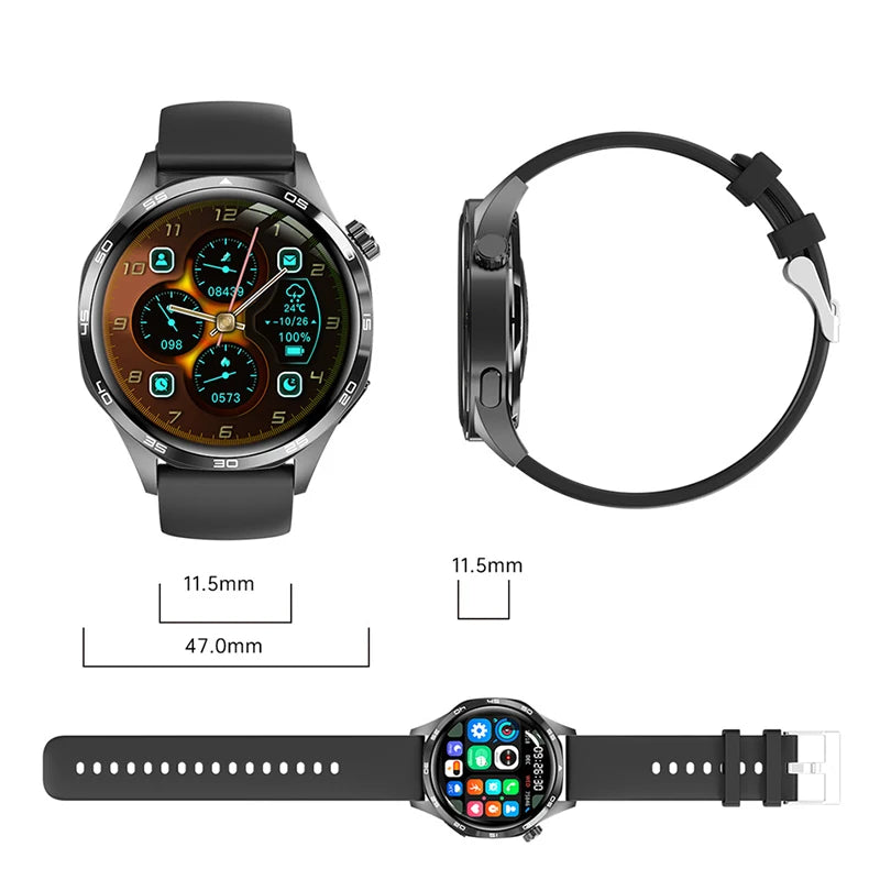 GT5 Pro Bluetooth Call Smart Watch Men For Huawei 1.53 AMOLED Screen Heart Rate Monitor NFC IP68 Waterproof GPS Sport Smartwatch